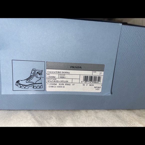 COPY - PRADA
Leather Zip Pocket Combat Booties - Picture 5 of 5